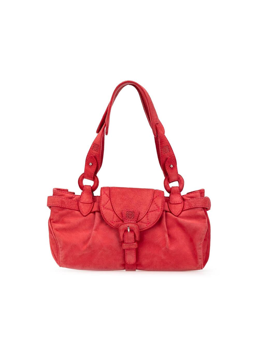 Loewe Anagram Suede Shoulder Bag Pre- #360053L32B